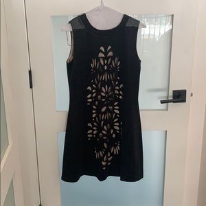 Black and gold dress